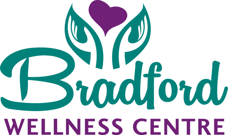 A green background with purple and blue lettering.